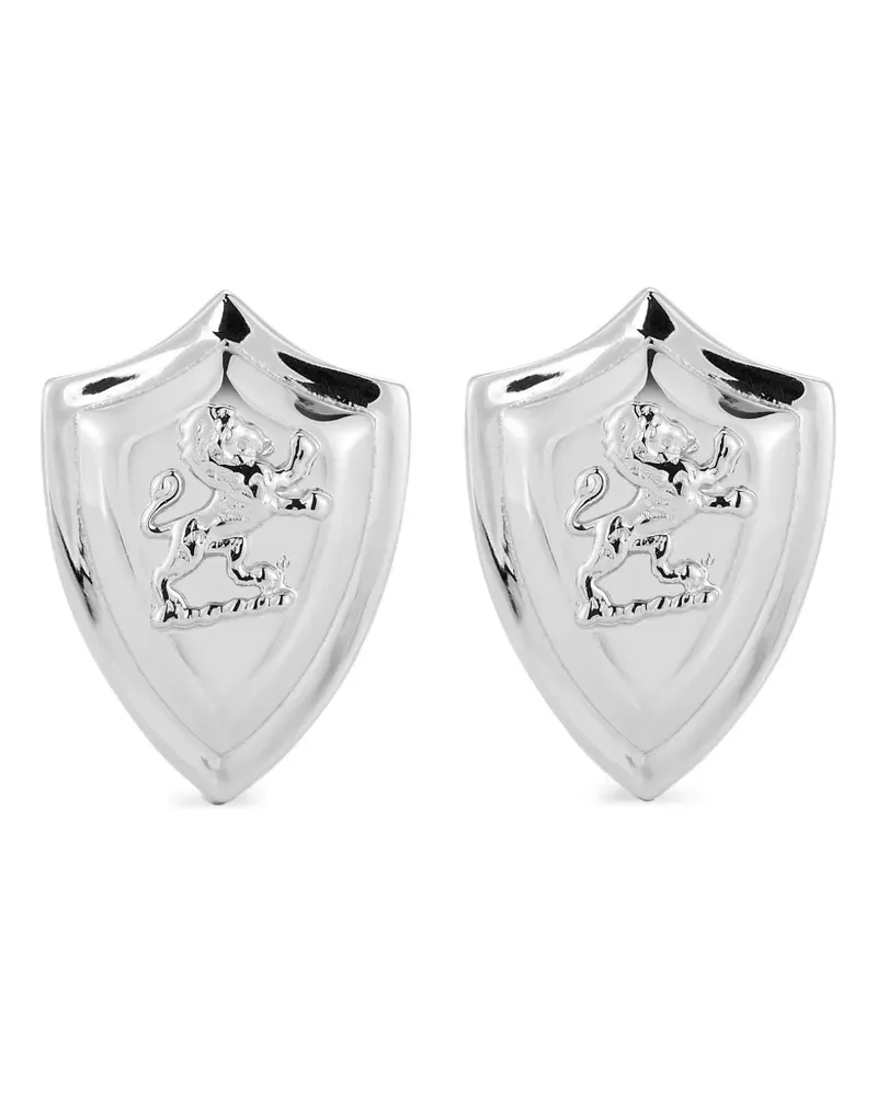 MATEO Manschettenknöpfe mit Löwenschild - Silber Silber