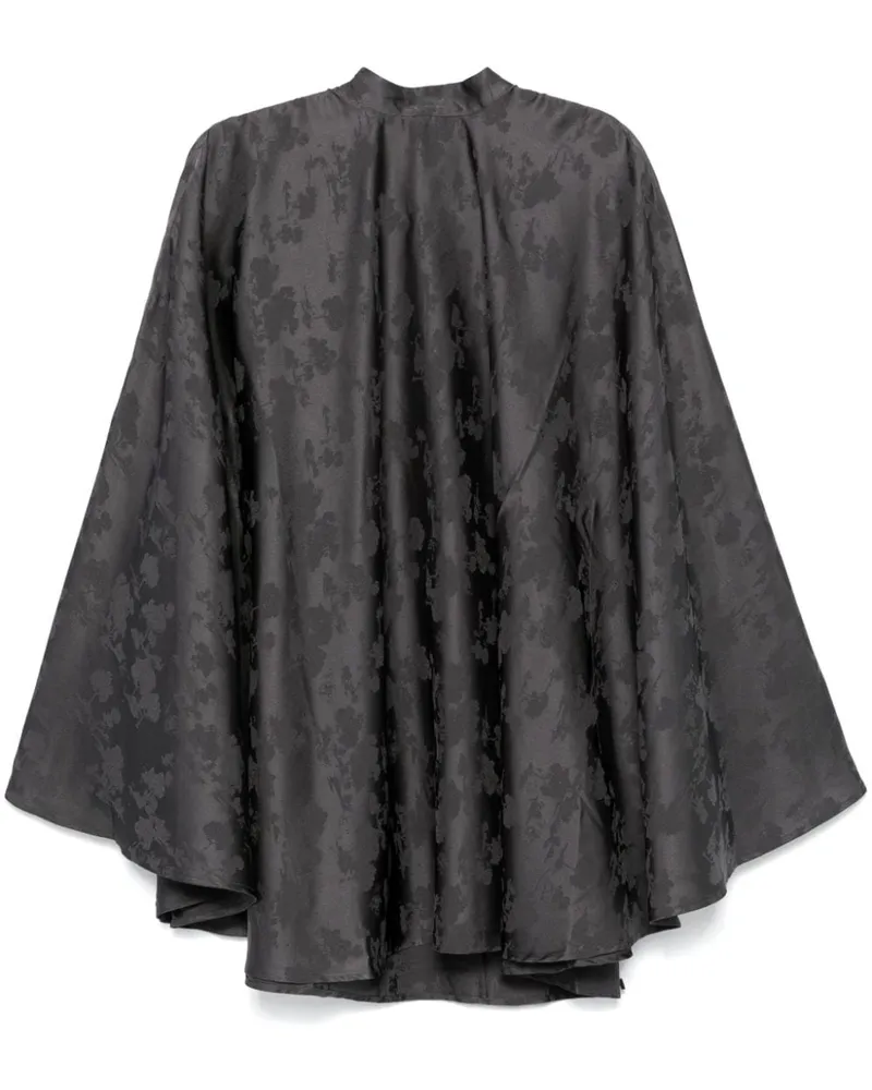 ROTATE Birger Christensen Minikleid mit Fledermausärmeln - Grau Grau
