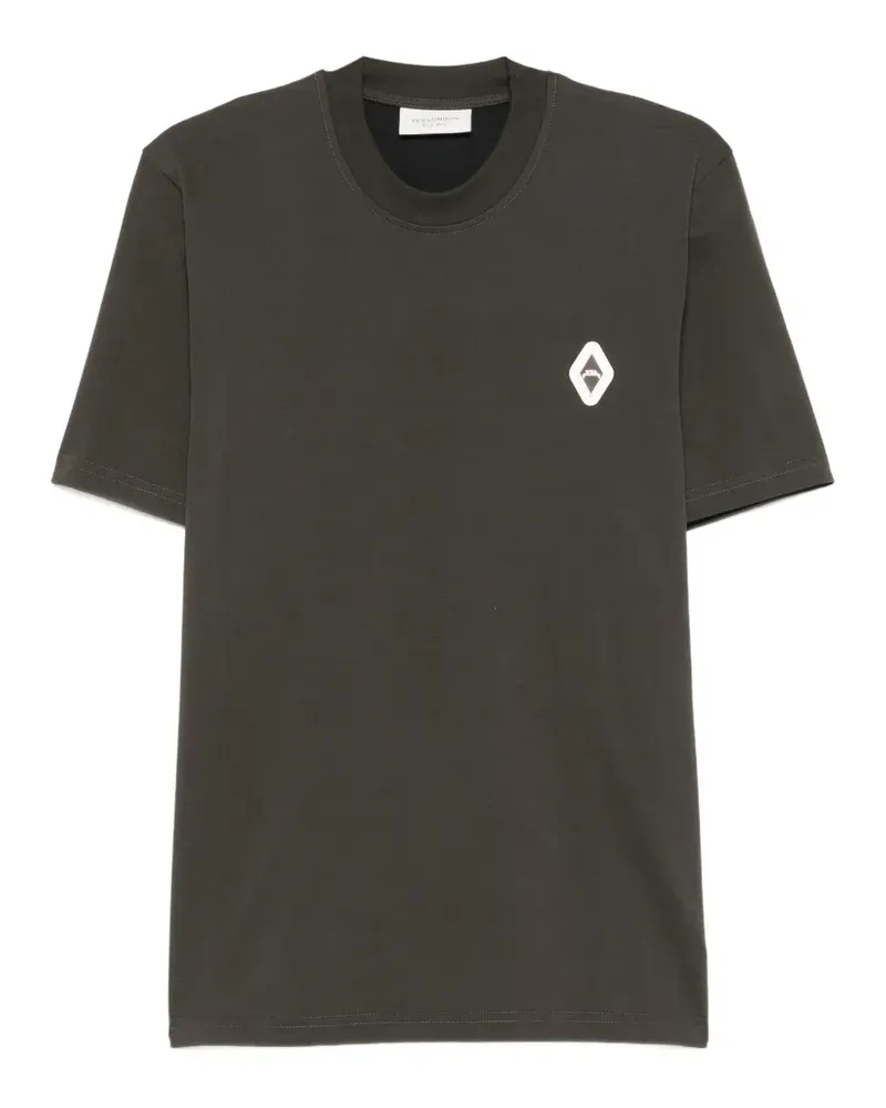 Yes London logo-patch T-shirt - Braun Braun