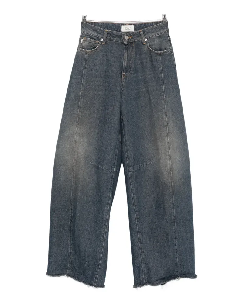 VICOLO faded wide-leg jeans - Blau Blau
