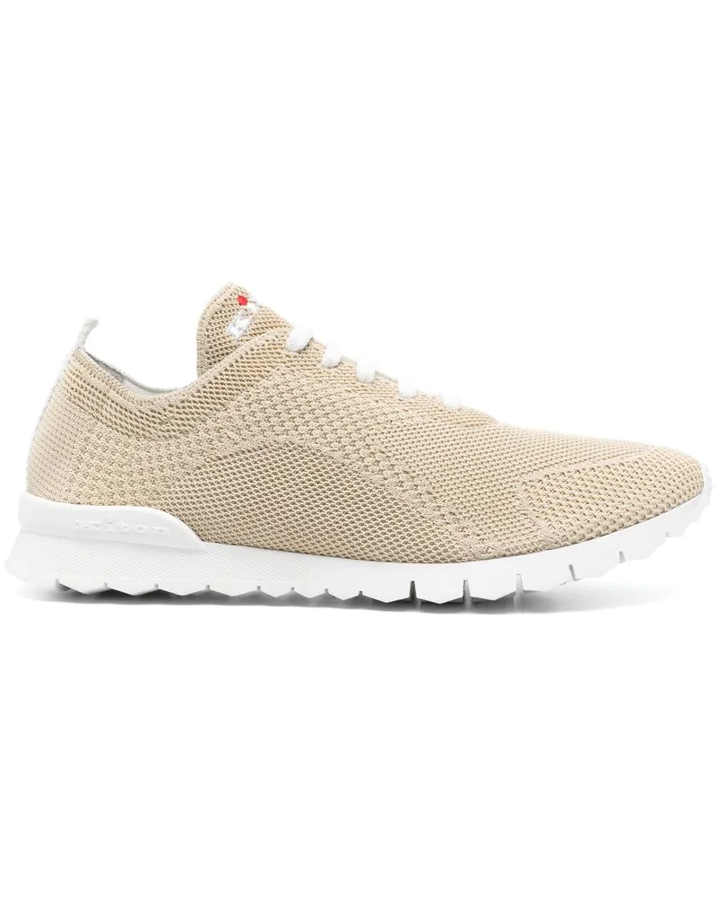 Kiton Sneakers in Strickoptik Nude