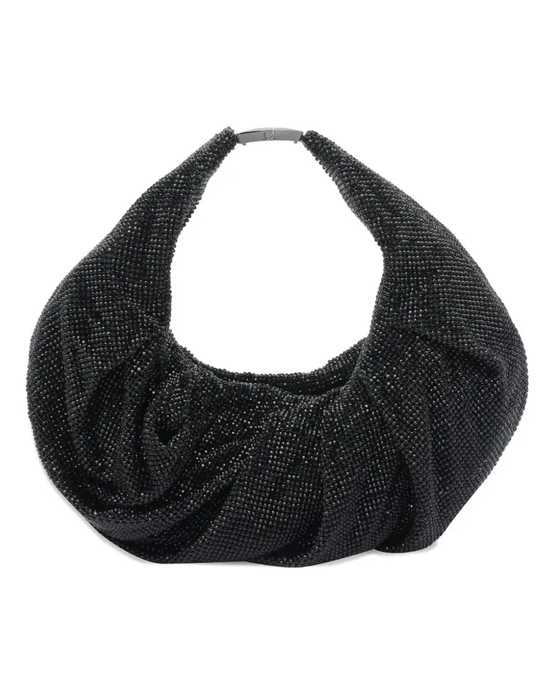 Benedetta Bruzziches Kleine Handtasche mit Kristallen - Schwarz Schwarz