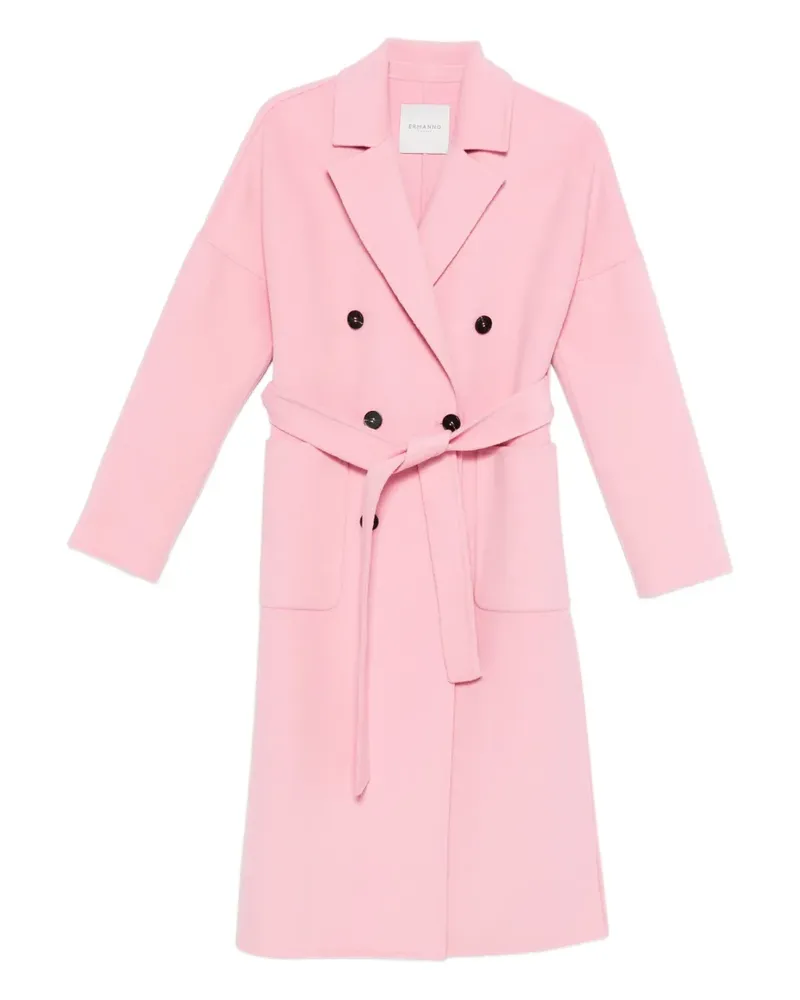 Ermanno Scervino Doppelreihiger Mantel mit Gürtel - Rosa Rosa