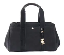 Umhängetasche aus Wildleder - Schwarz