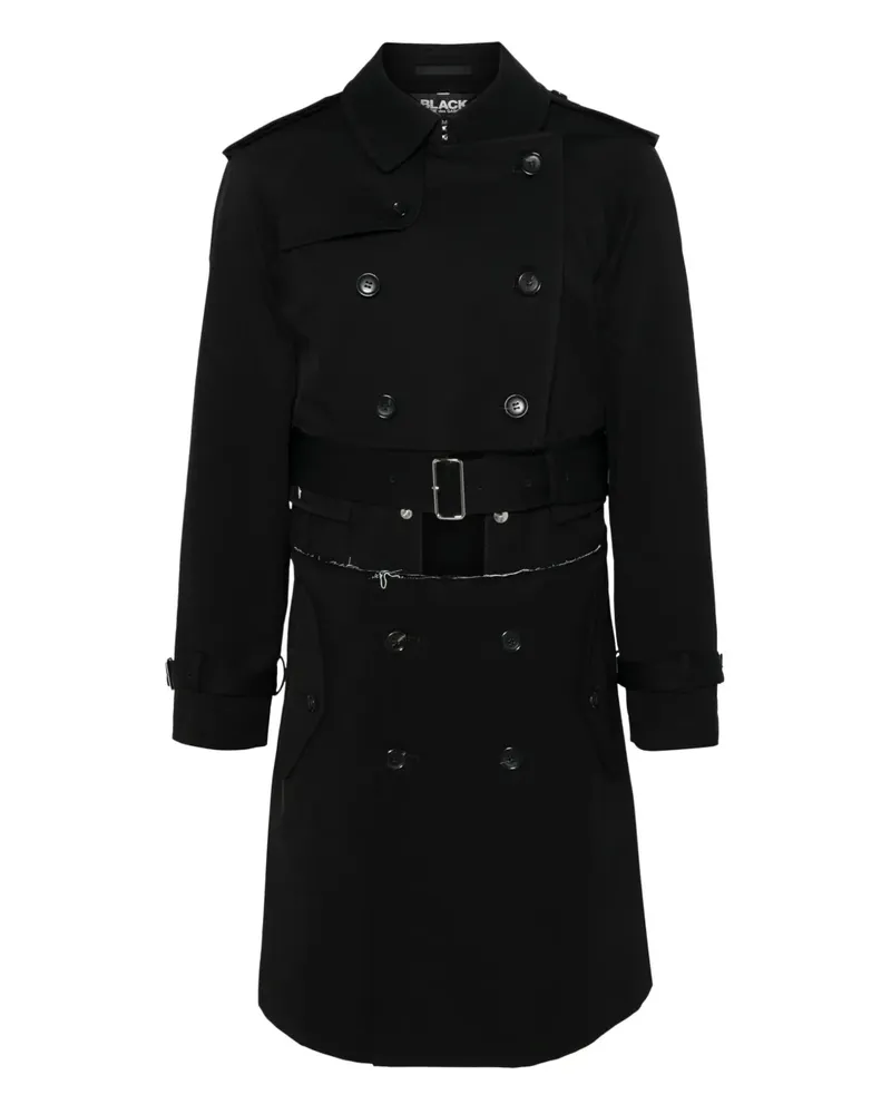 Comme des Garçons Trenchcoat aus Twill - Schwarz Schwarz