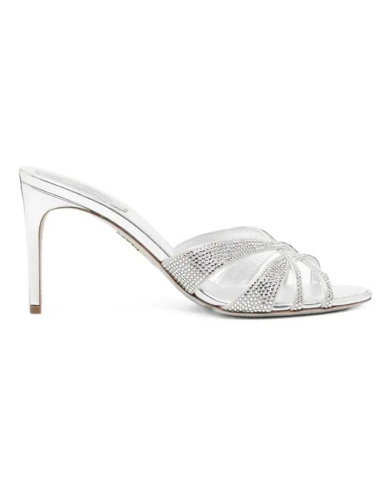René Caovilla 80mm Dania sandals - Silber Silber