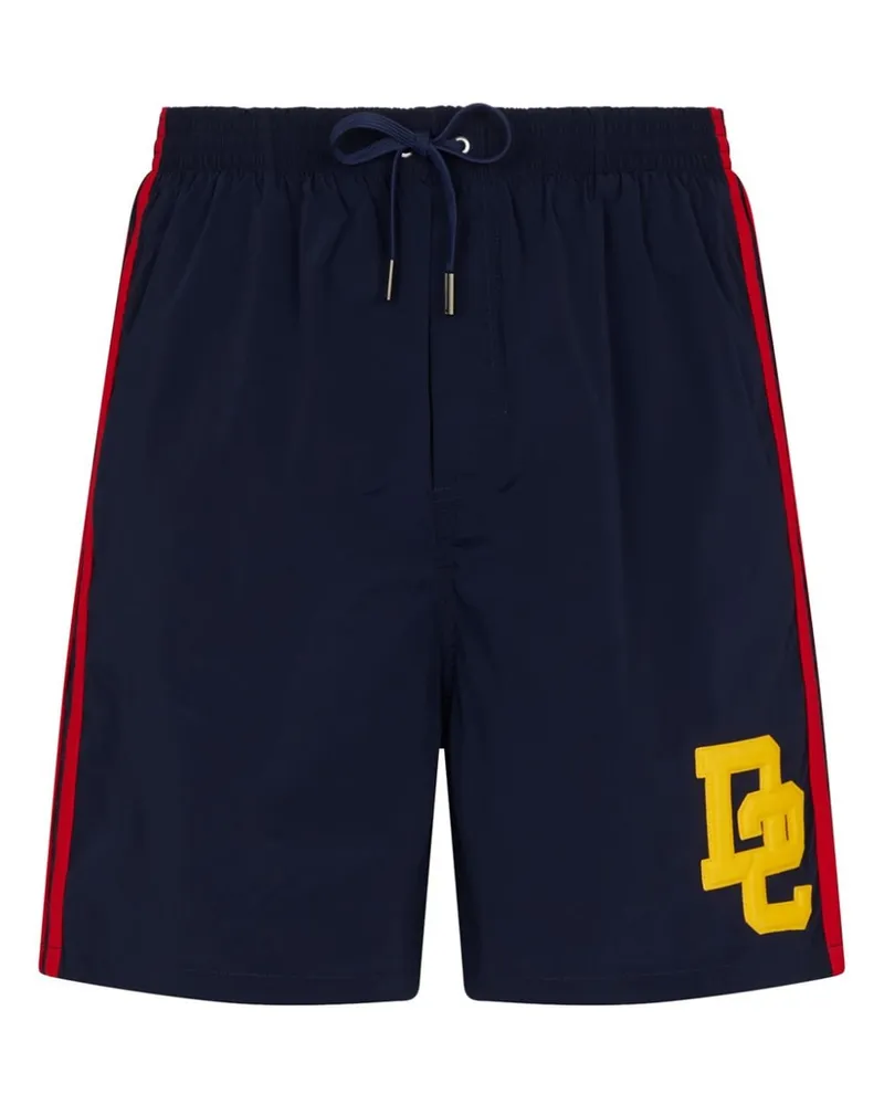 Dsquared2 Badeshorts mit Logo-Applikation Blau