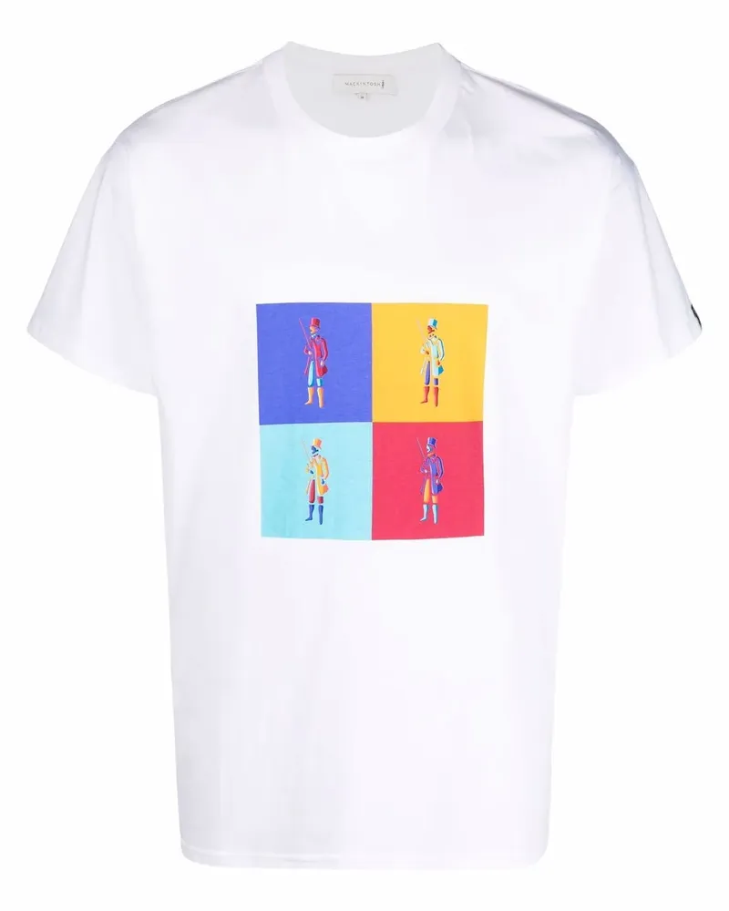 MACKINTOSH T-Shirt mit Dandy-Print - Weiß Weiß