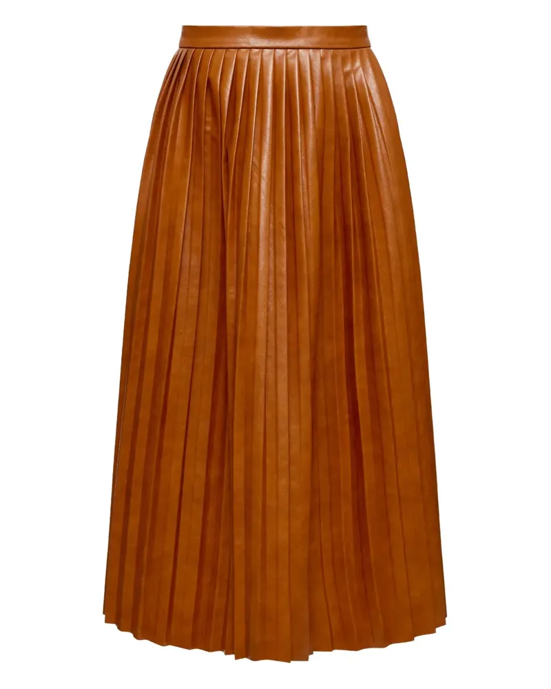 Maison Margiela Midirock mit Falten - Orange Orange