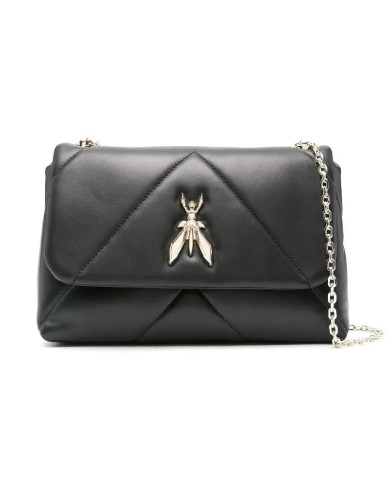 Patrizia Pepe Schultertasche mit Fly-Schild - Schwarz Schwarz