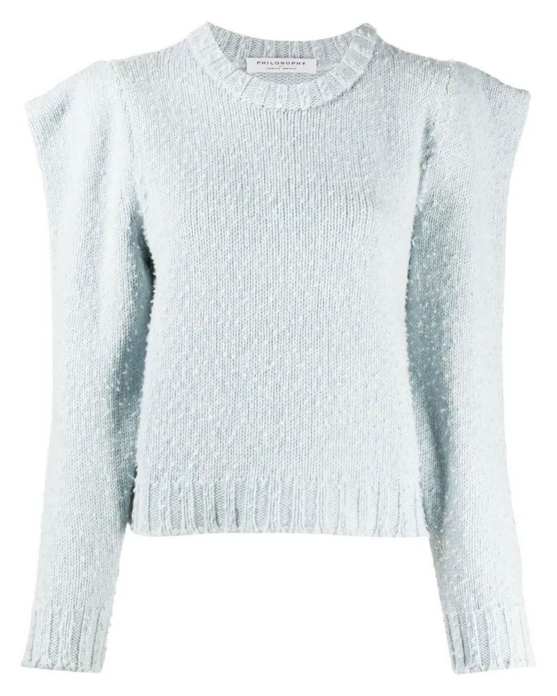 Philosophy Di Lorenzo Serafini Pullover mit betonten Schultern - Blau Blau