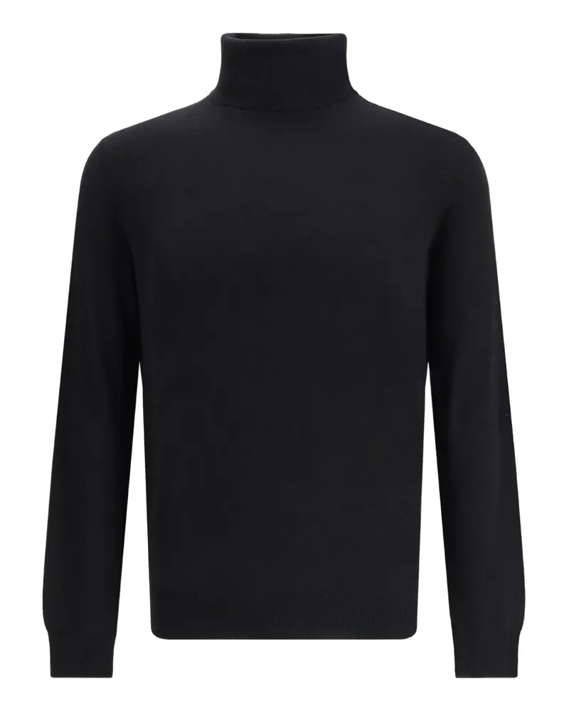 ARAGONA Pullover mit Rollkragen - Schwarz Schwarz