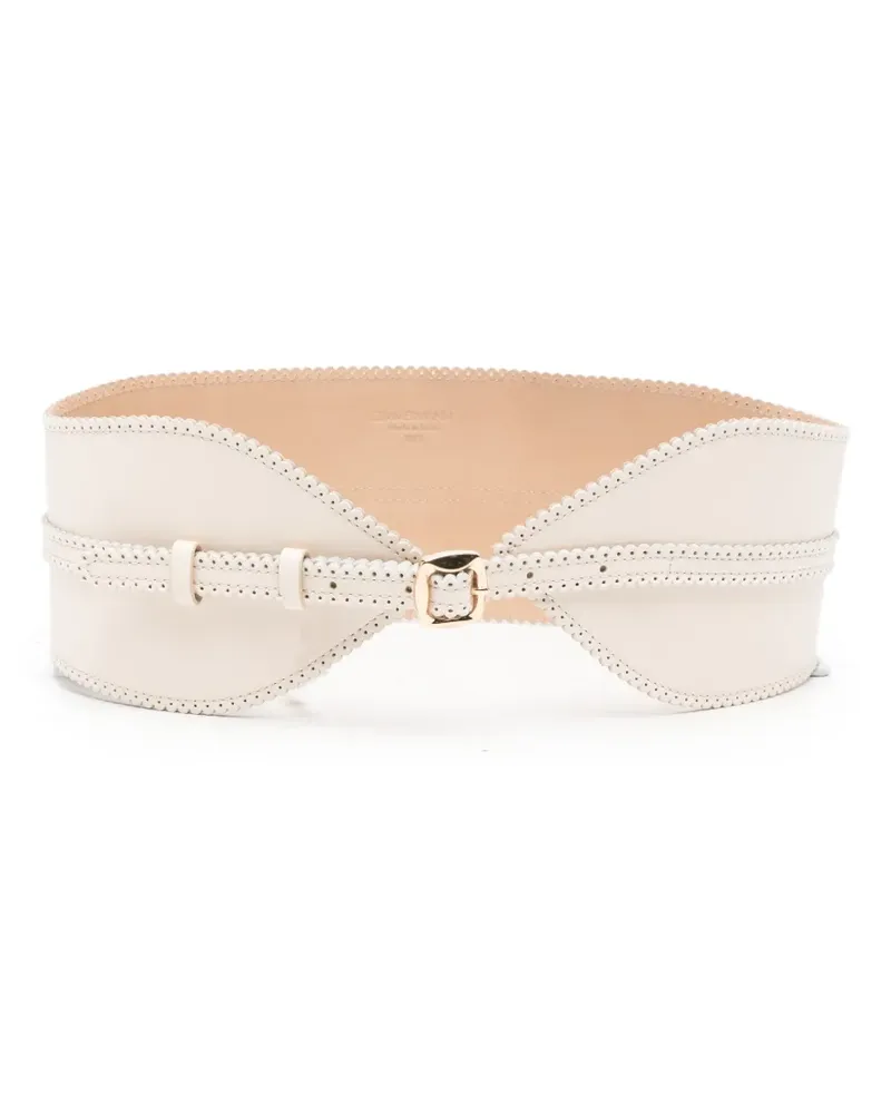 Zimmermann scalloped buckle belt - Nude Nude