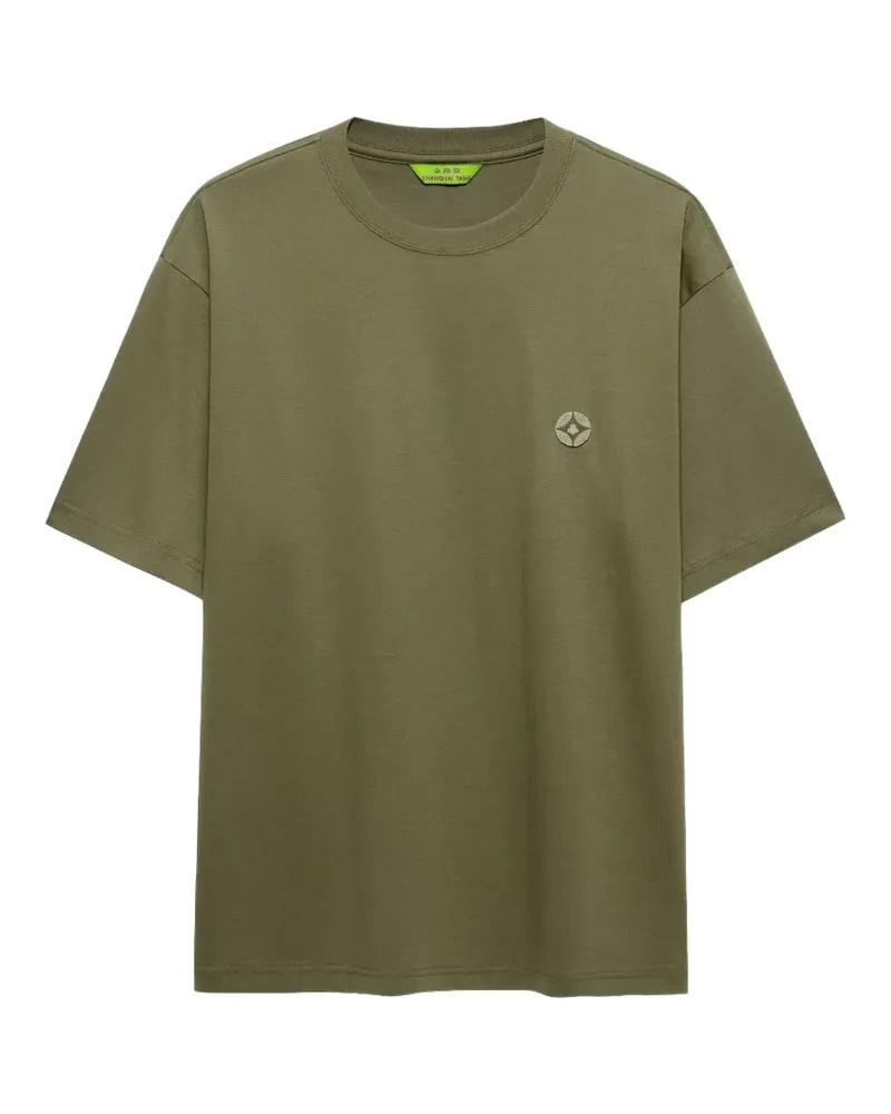 Shanghai Tang Fortune T-Shirt mit Logo - Grün Grün