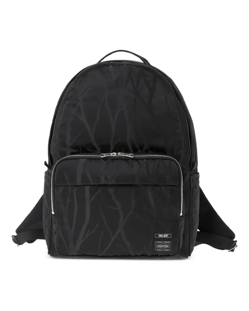 PALACE x Yoshida & Co. Porter Rucksack mit Baummuster - Schwarz Schwarz