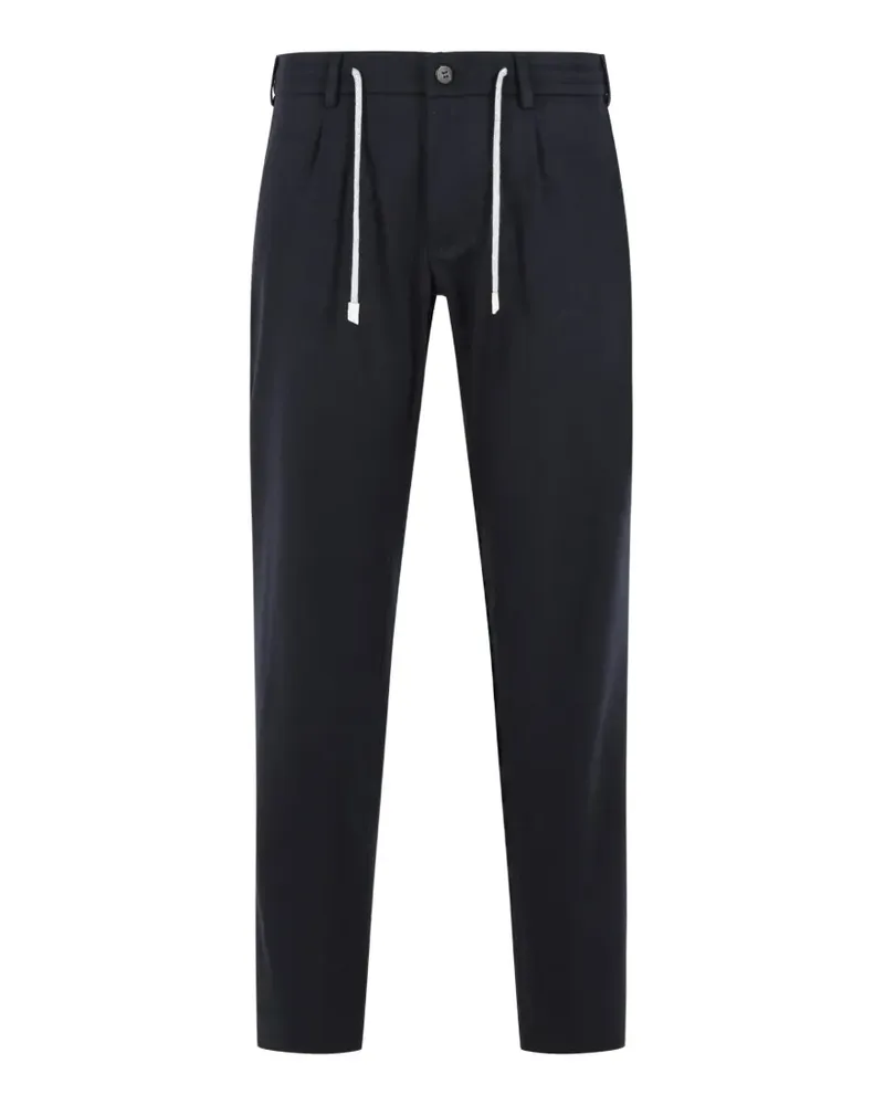 Eleventy Bundfaltenhose mit Kordelzug - Blau Blau