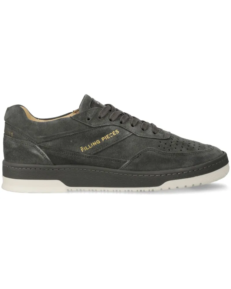 Filling Pieces Sneakers aus Wildleder mit Logo-Print - Grau Grau