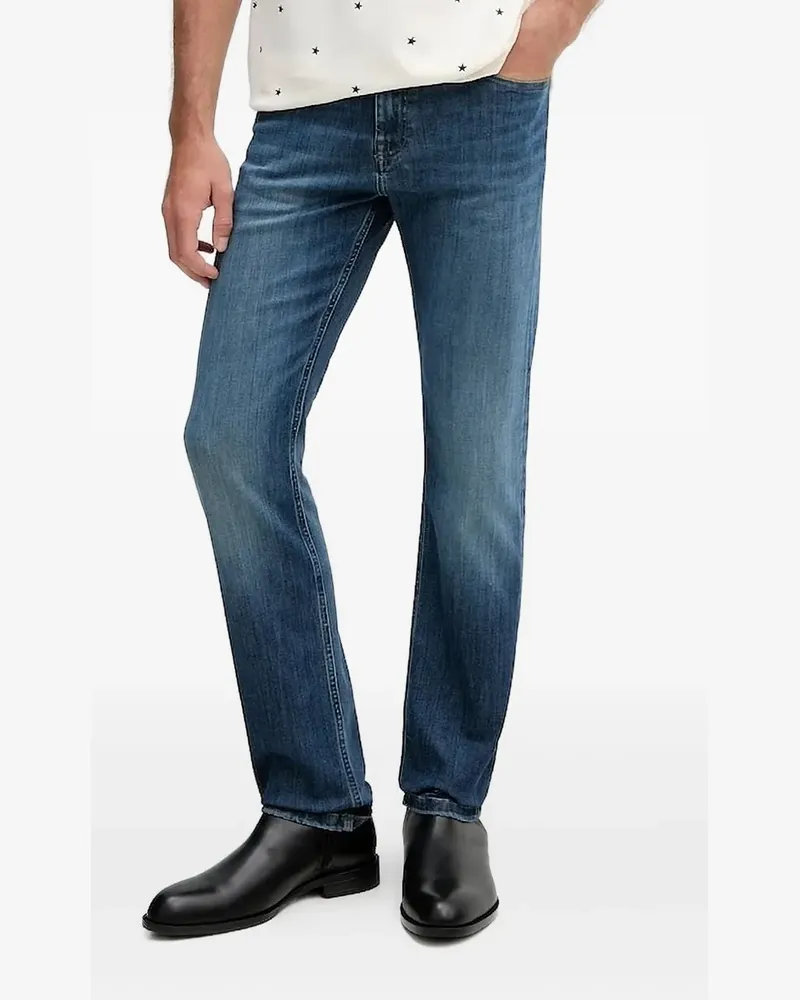 Karl Lagerfeld Normal Bel Straight-Leg-Jeans - Blau Blau