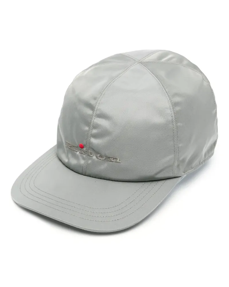 Kiton Baseballkappe mit Logo-Stickerei - Grün Grün