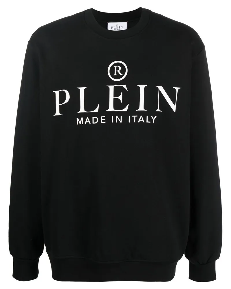 Philipp Plein Sweatshirt mit Logo-Print Schwarz