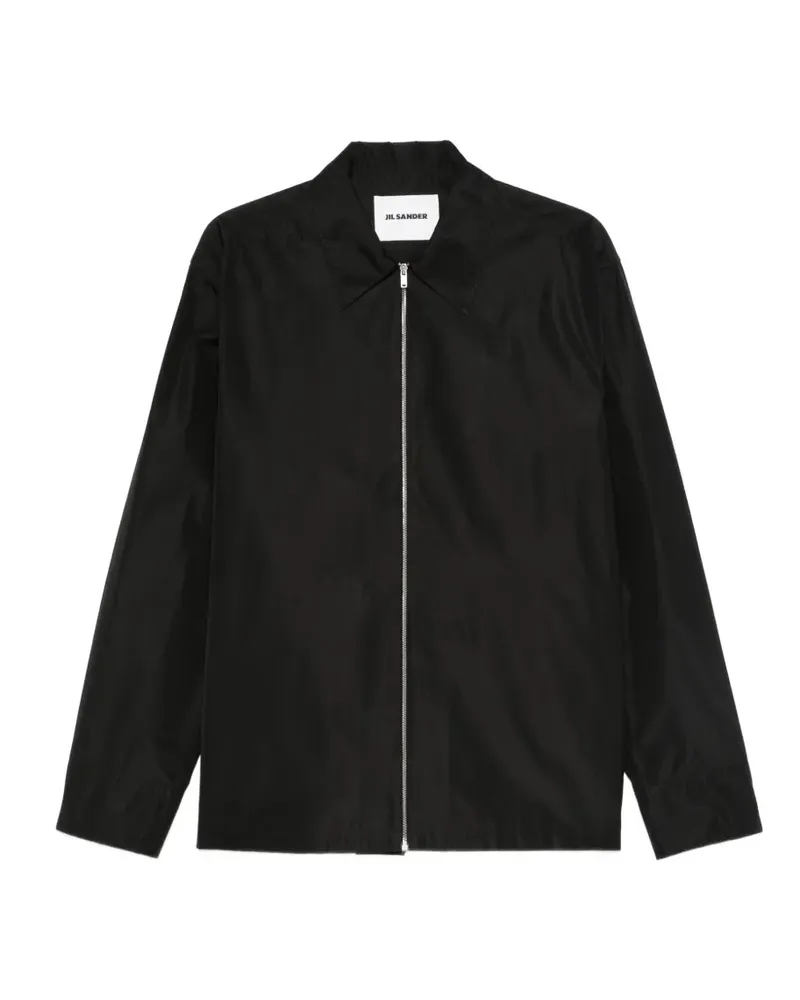 Jil Sander zip-up shirt - Schwarz Schwarz