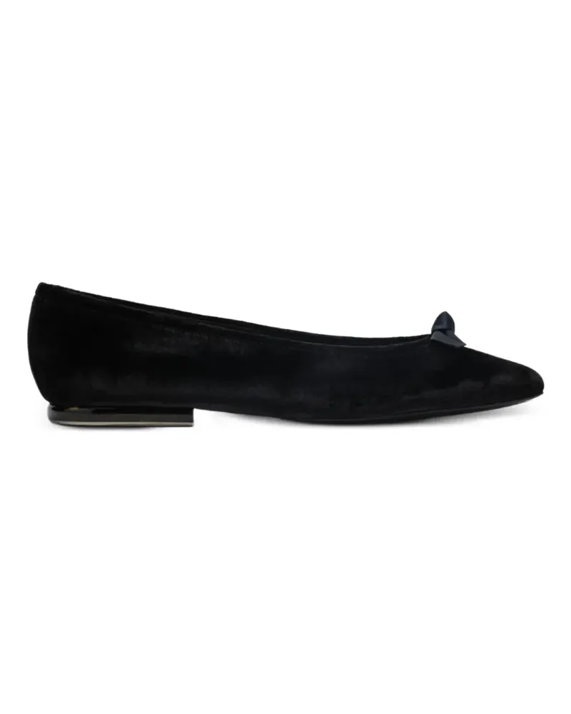 Loro Piana bow detail ballerina flats - Schwarz Schwarz