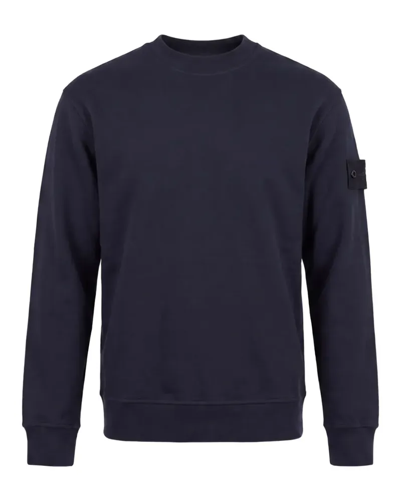 Stone Island logo-patch sweatshirt - Blau Blau