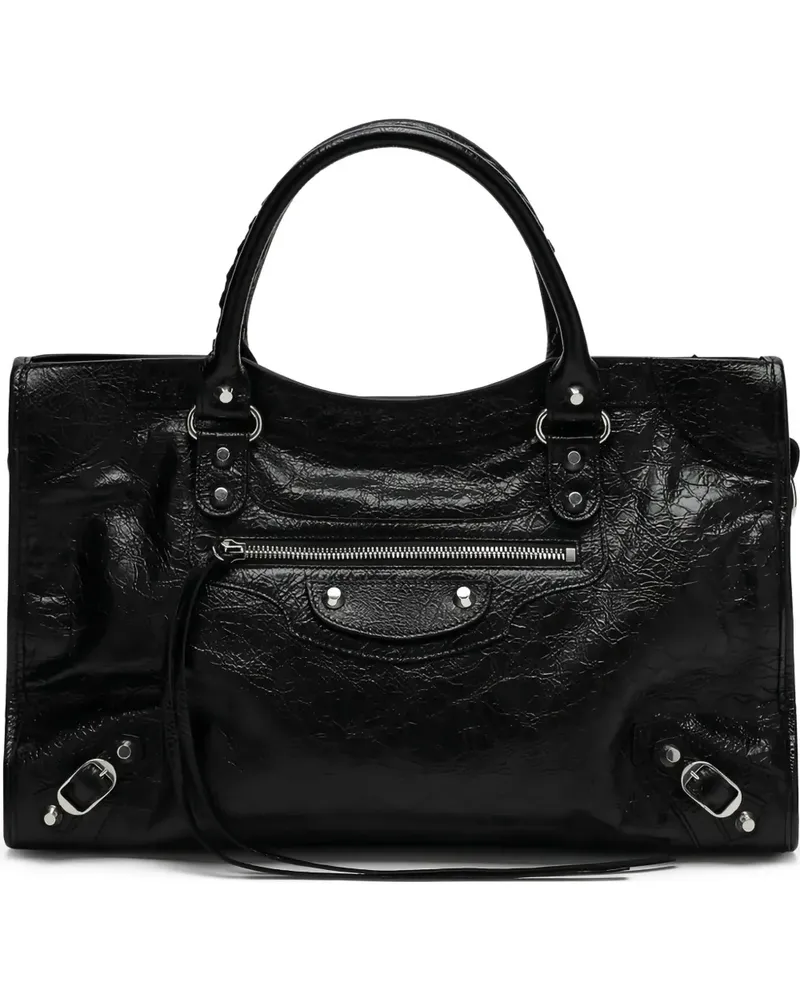 Balenciaga Le City Schultertasche - Schwarz Schwarz