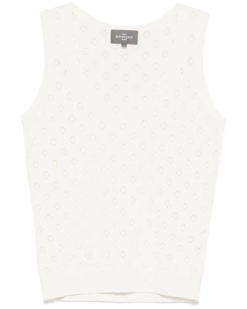 Eric Bompard Pointelle Tanktop - Weiß Weiß
