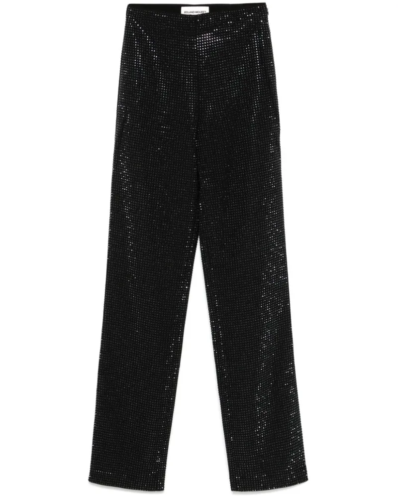 Roland Mouret Hose mit Kristallen - Schwarz Schwarz