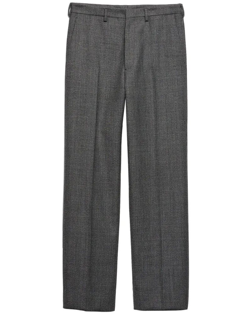 Prada Hose mit Hahnentrittmuster - Grau Grau