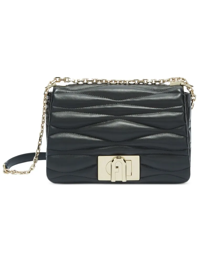 Furla Kleine 1927 Schultertasche - Schwarz Schwarz