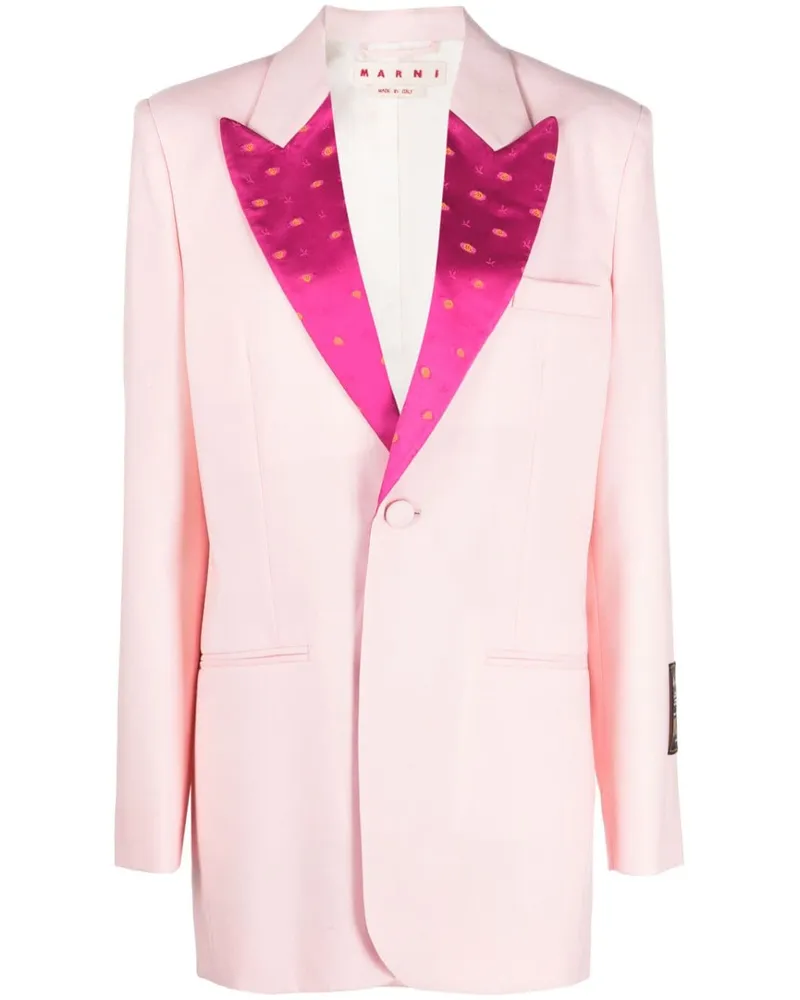Marni Blazer mit steigendem Revers - Rosa Rosa