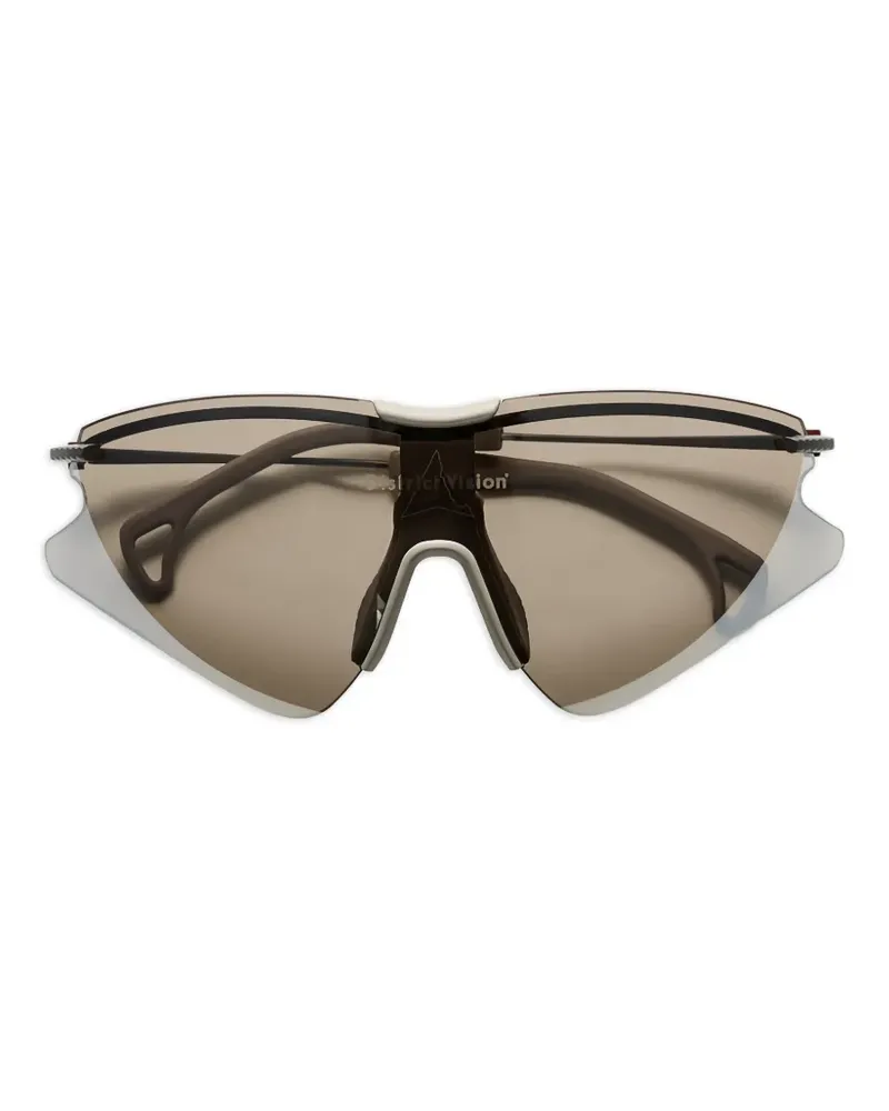 District Vision x ROA Kohei Aero Blade Ti sunglasses - Grau Grau