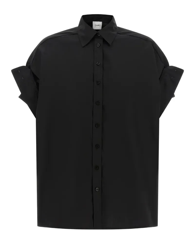 NUDE long-sleeve shirt - Schwarz Schwarz