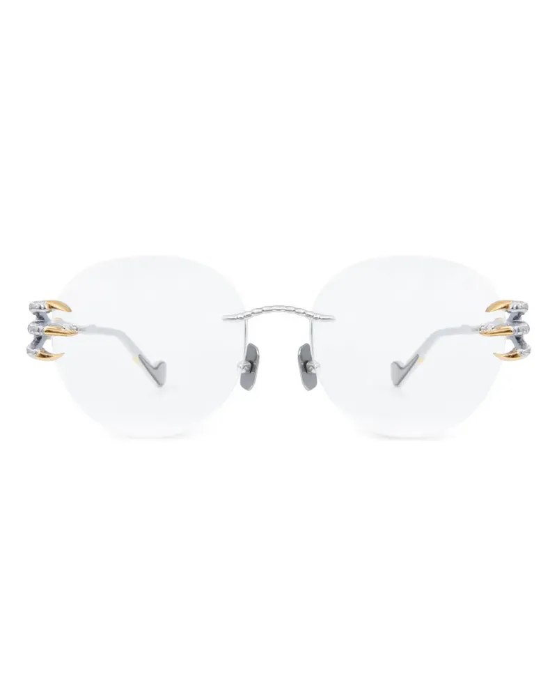 Anna-Karin Karlsson Rahmenlose Brille mit runden Gläsern - Silber Silber
