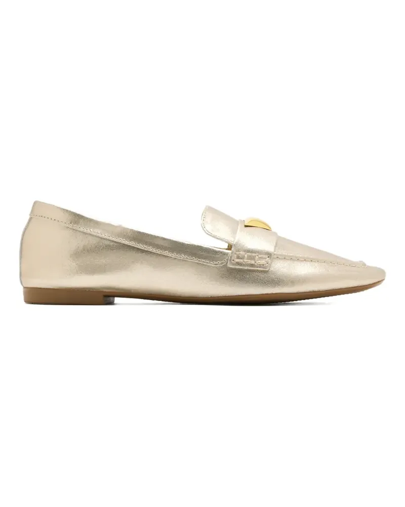 Schutz triangle-detail loafers - Gold Gold