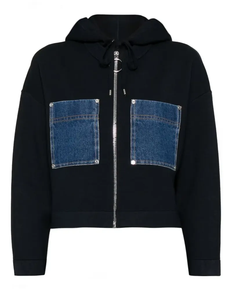 Sandro Kapuzenjacke mit Reißverschluss - Blau Blau