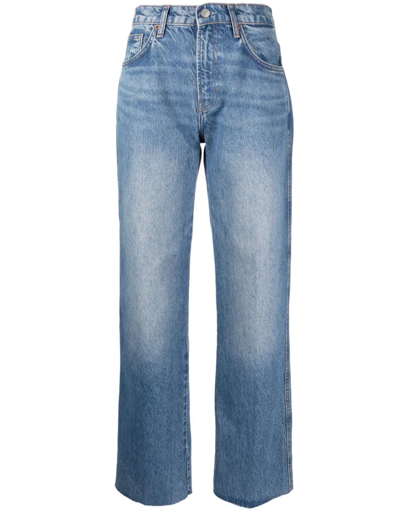 Reformation Val 90s Straight-Leg-Jeans - Blau Blau