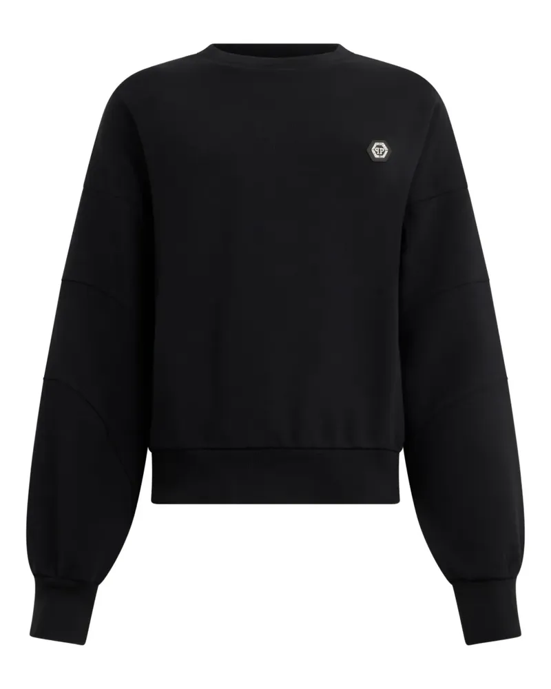 Philipp Plein round-neck logo sweatshirt - Schwarz Schwarz