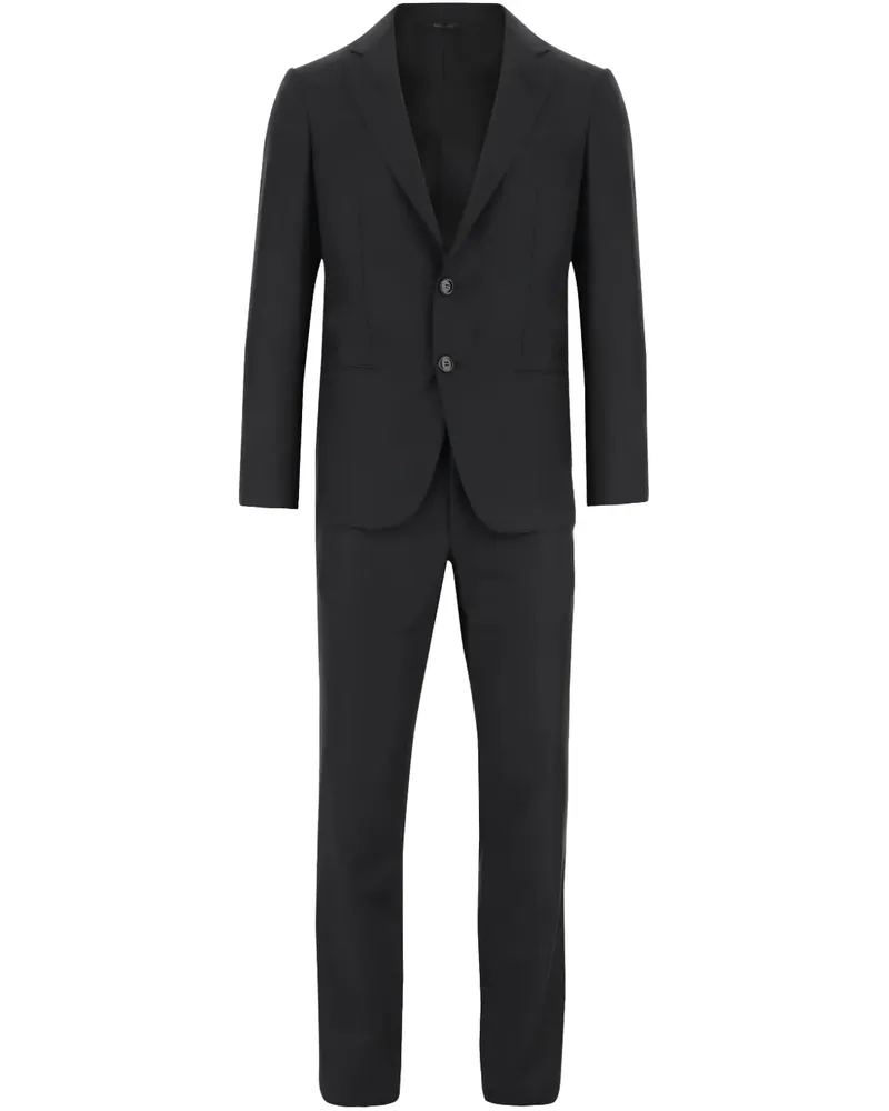 Giorgio Armani Einreihiger Anzug - Schwarz Schwarz