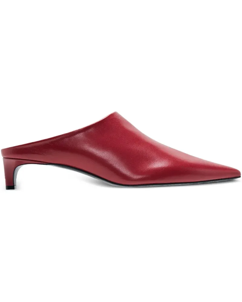 Jil Sander Spitze Mules - Rot Rot