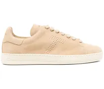 Sneakers aus Wildleder - Nude