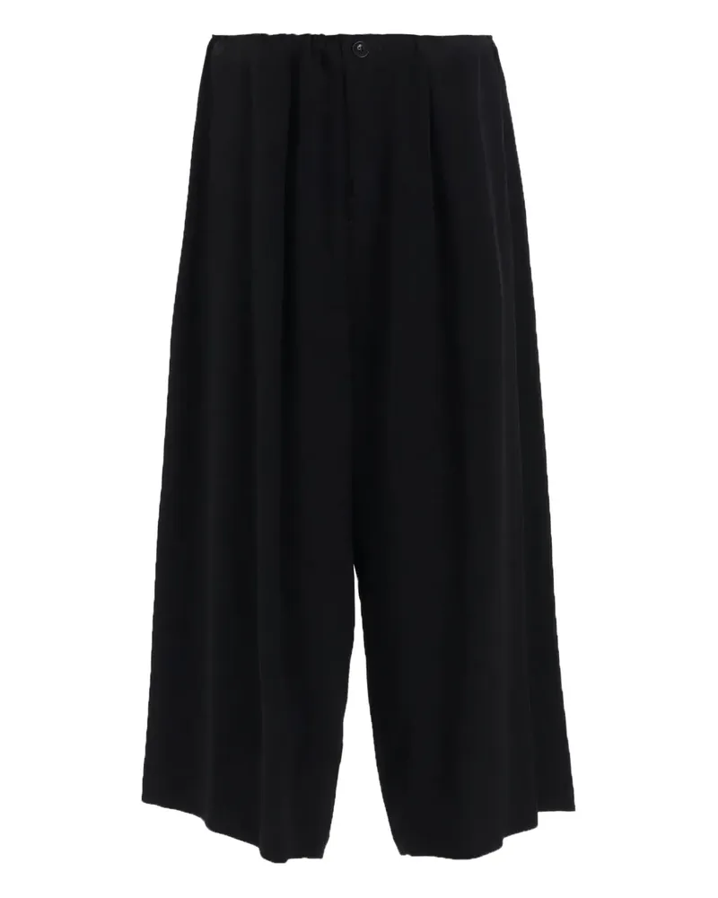 Yohji Yamamoto Plissierte Hose - Schwarz Schwarz