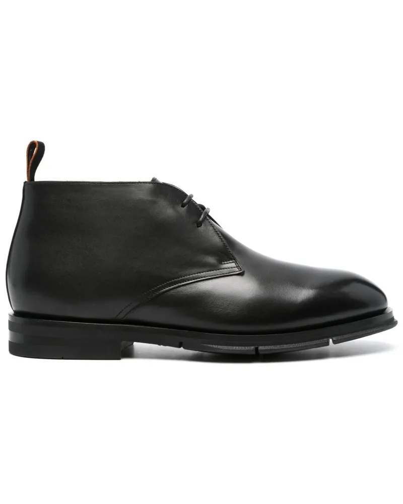 Santoni Laborc Schnürstiefel - Schwarz Schwarz