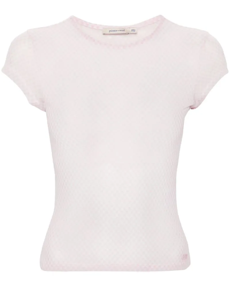 Paloma Wool Malvo T-Shirt mit Logo Rosa