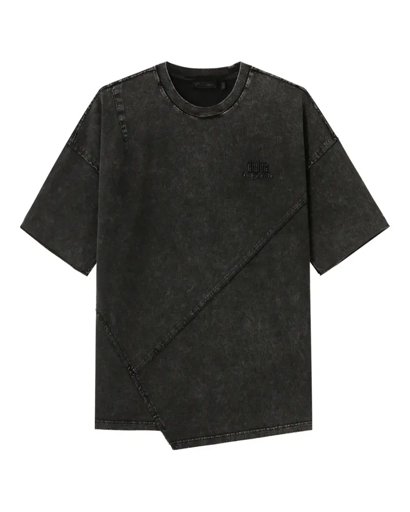 FIVE CM T-Shirt mit Logo-Stickerei - Schwarz Schwarz