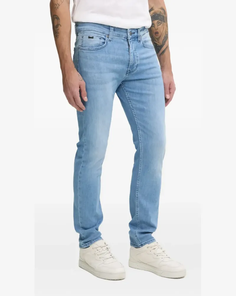 HUGO BOSS Jeans mit Logo-Patch - Blau Blau