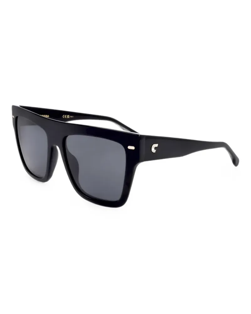 Carrera logo-plaque square-frame sunglasses - Schwarz Schwarz