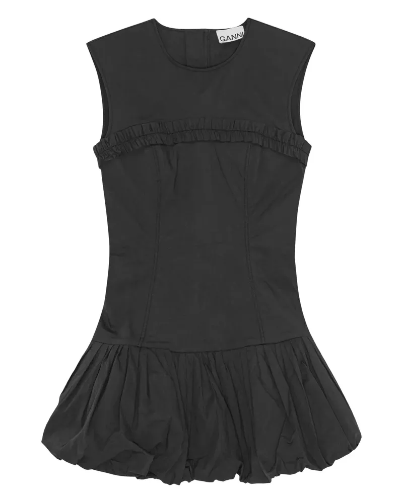 Ganni Ärmelloses Kleid - Schwarz Schwarz